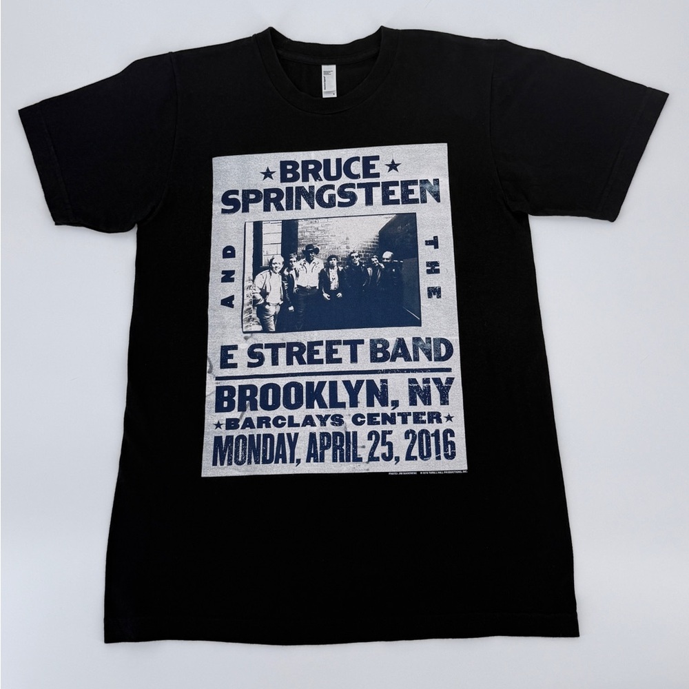 Bruce Springsteen E Street Band Brooklyn NY 2016 Concert Tee American Apparel S